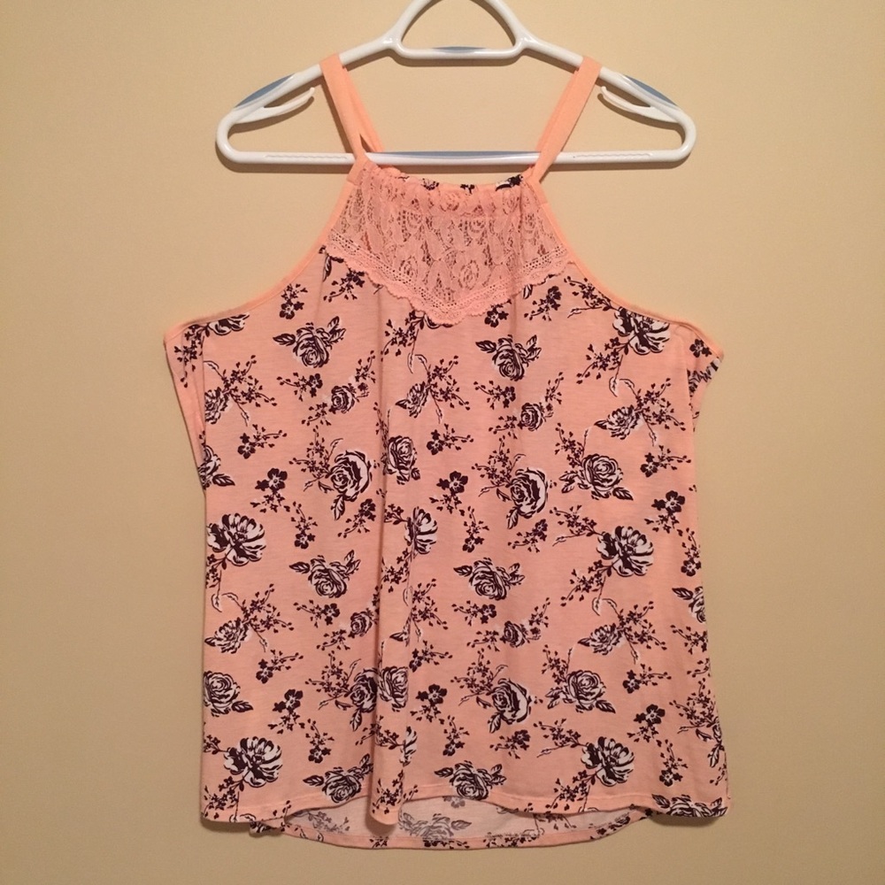 Flower Pink Tank 2XL
